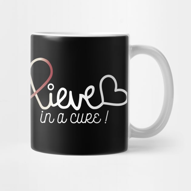 Believe- Throat Cancer Gifts Kidney Cancer Awareness by AwarenessClub